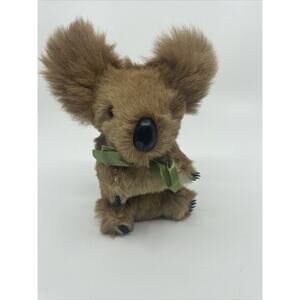 Vintage Blue Gum Billy Hard Body Real Kangaroo Fur Koala Plush 8” Gold Coast AUS